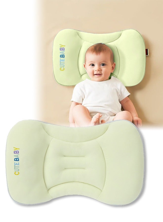 DUNISO وسادة أطفال، تصميم مريح لحماية العمود الفقري، وسادة رأس مضادة للانحراف، مناسبة للمواليد الجدد، وسادة قابلة للغسل للأطفال، ناعمة وقابلة للتنفس - Image 1